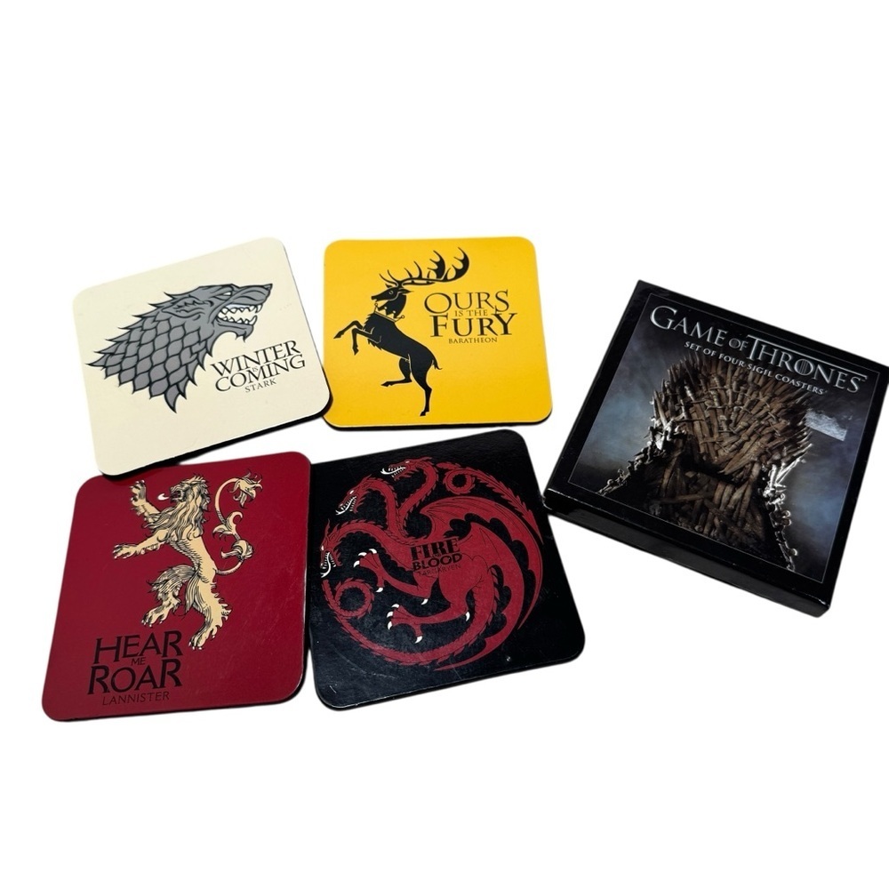 Game of Thrones Set of Four House Sigil Coasters